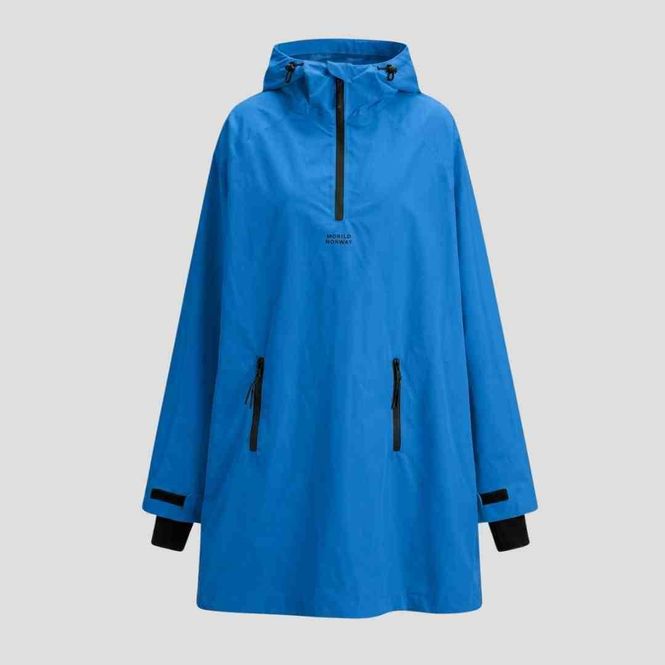 Hovedbilde Morild Magi Poncho med refleks, blå