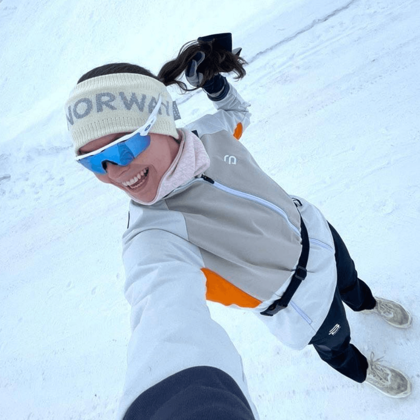 Morild Aktiv pannebånd med refleks, Marshmellow