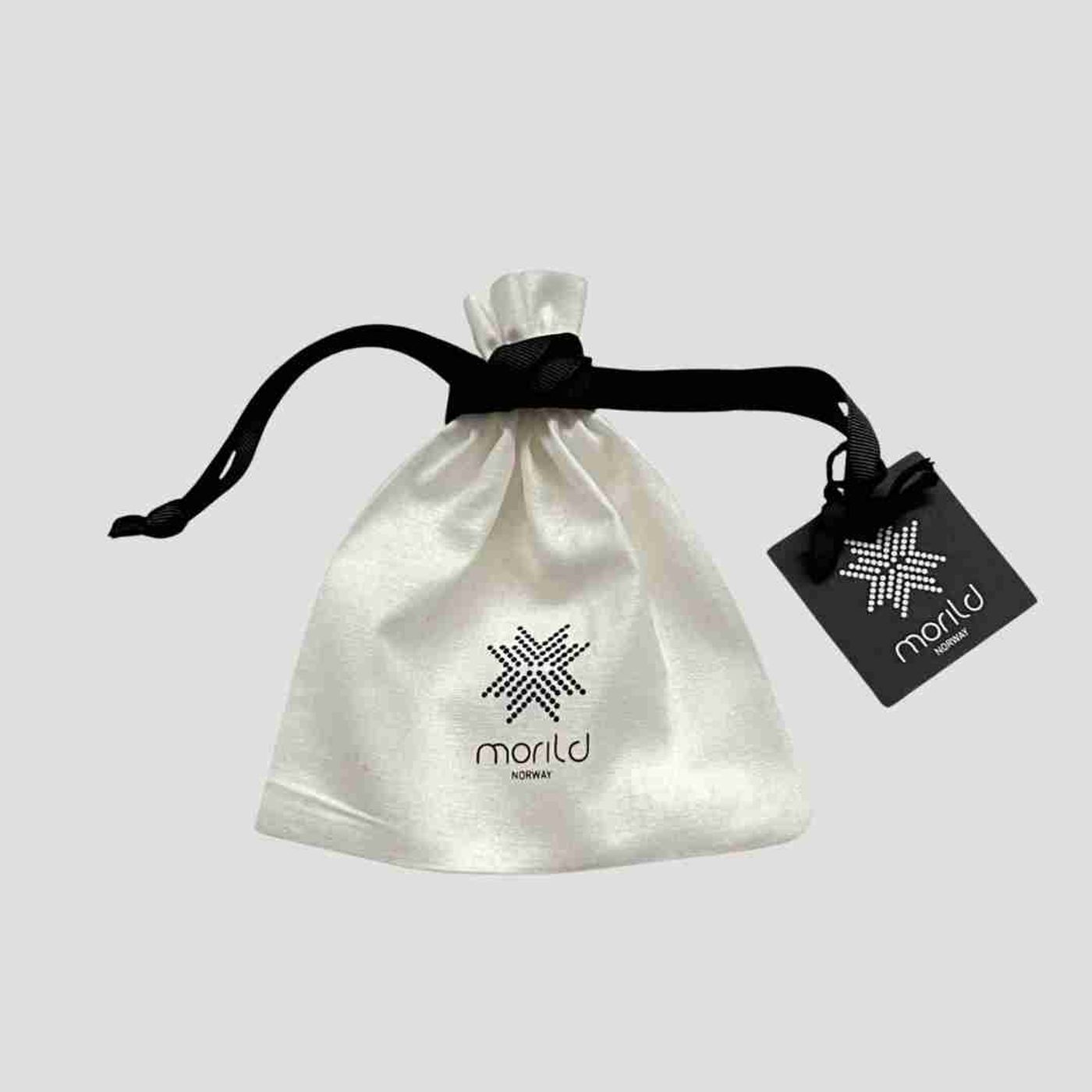 Morild Logo Scrunchie med refleks, sølv