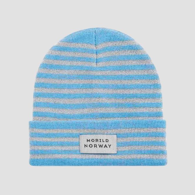 Hovedbilde Morild Refleks stripe lue med refleks, blå