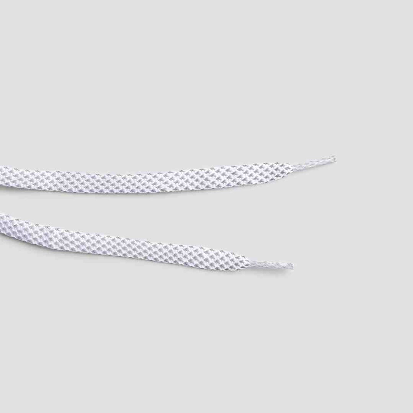 Morild Flat Skolisser 130cm med refleks, hvit