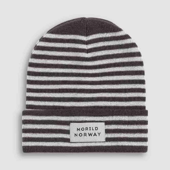 Hovedbilde Morild Refleks stripe lue med refleks, sort