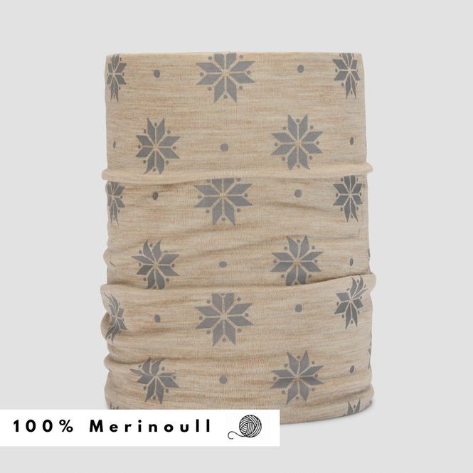 Hovedbilde Morild Krystall hals med refleks, lys beige