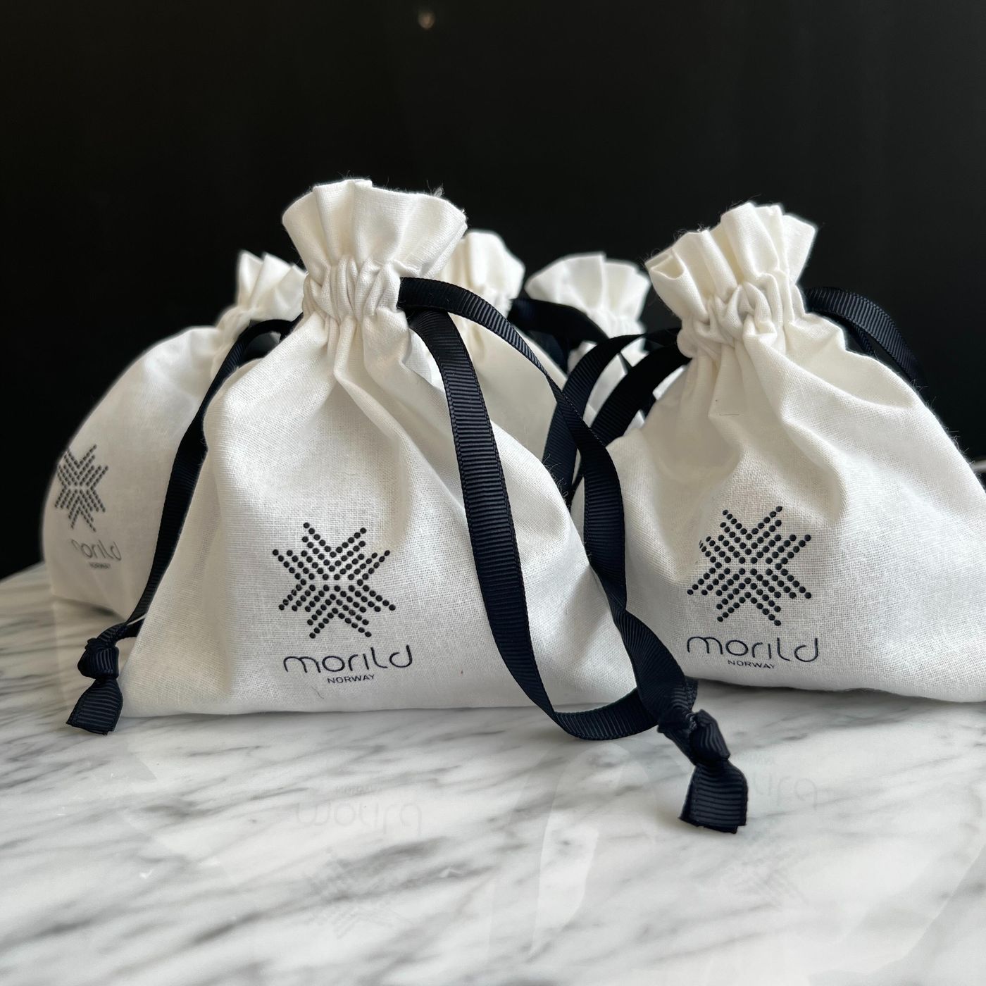 Morild Logo Scrunchie med refleks, sølv