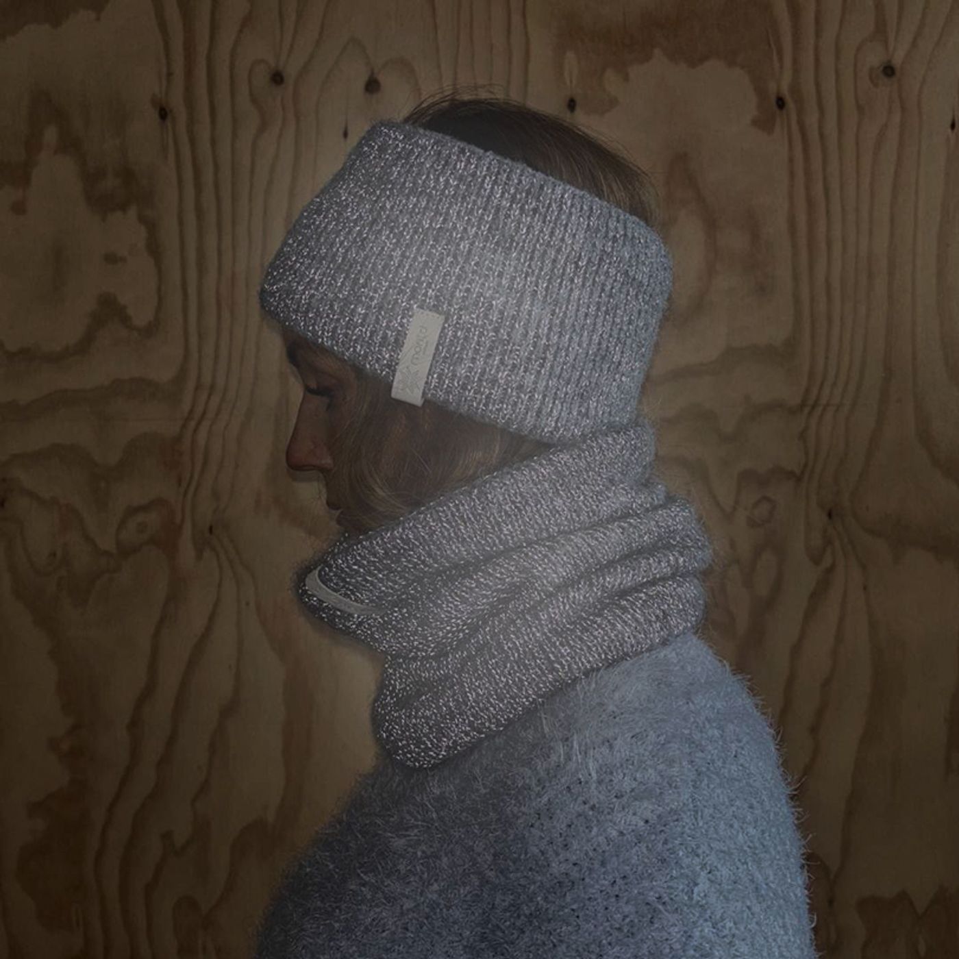 Morild Eirin pannebånd med refleks, pale pink