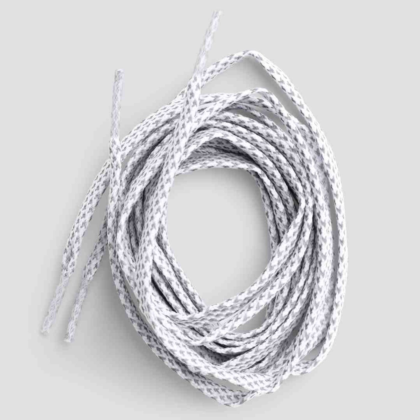 Morild Flat Skolisser 130cm med refleks, hvit