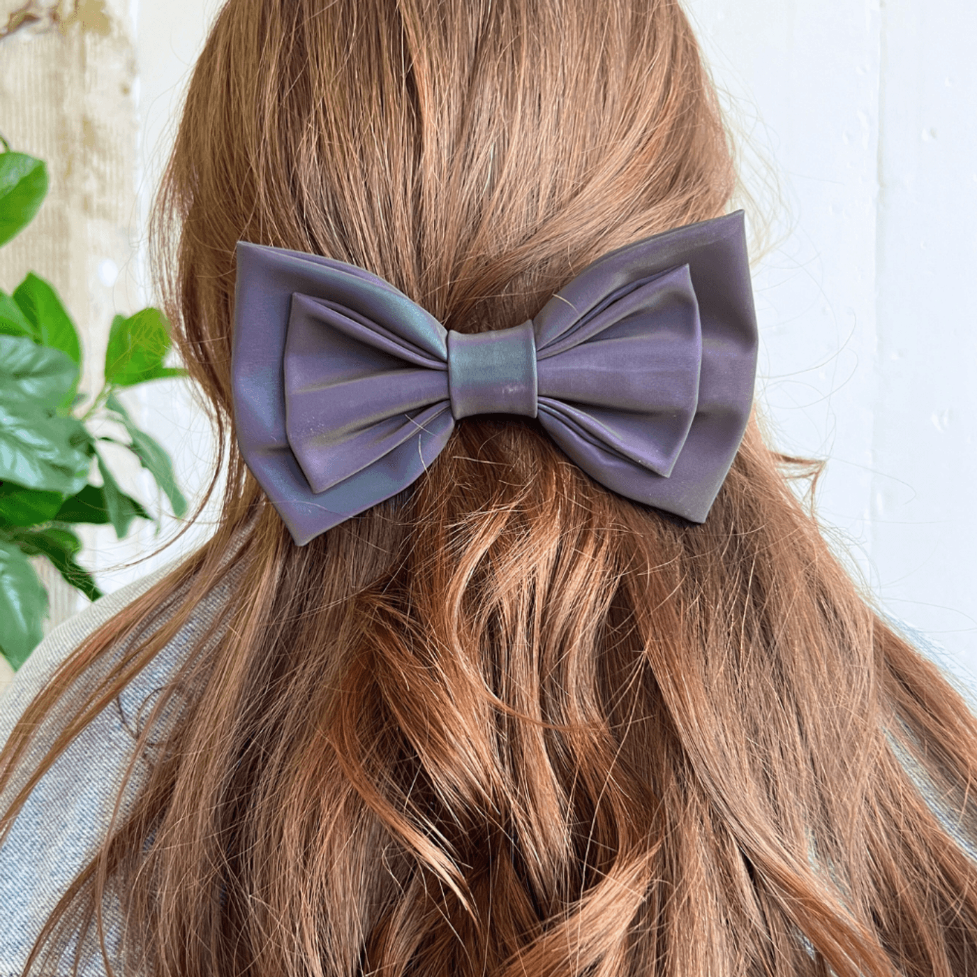 Morild Sløyfe med refleks stor dobbel , antrasitt