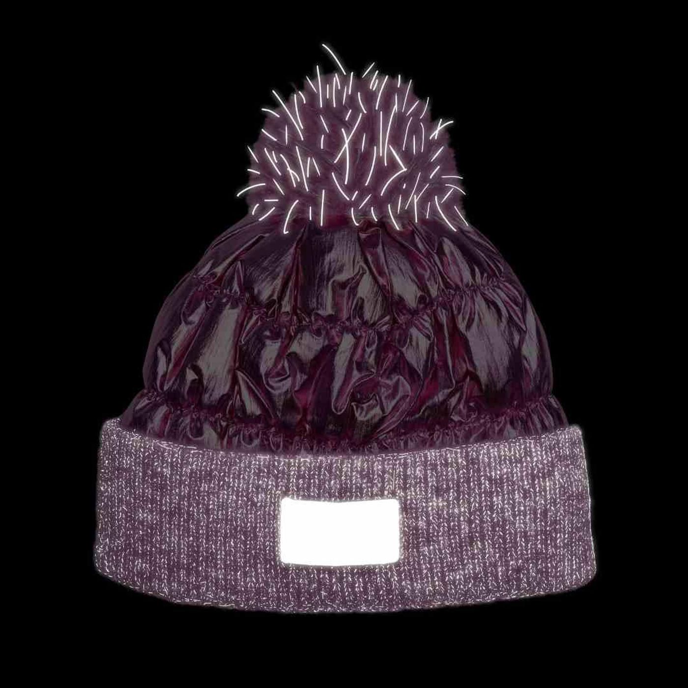 Morild Glam lue med refleks, sølv