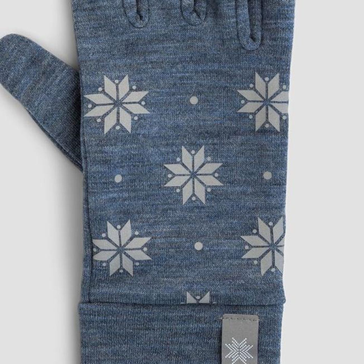 Morild Krystall hansker med refleks, blå