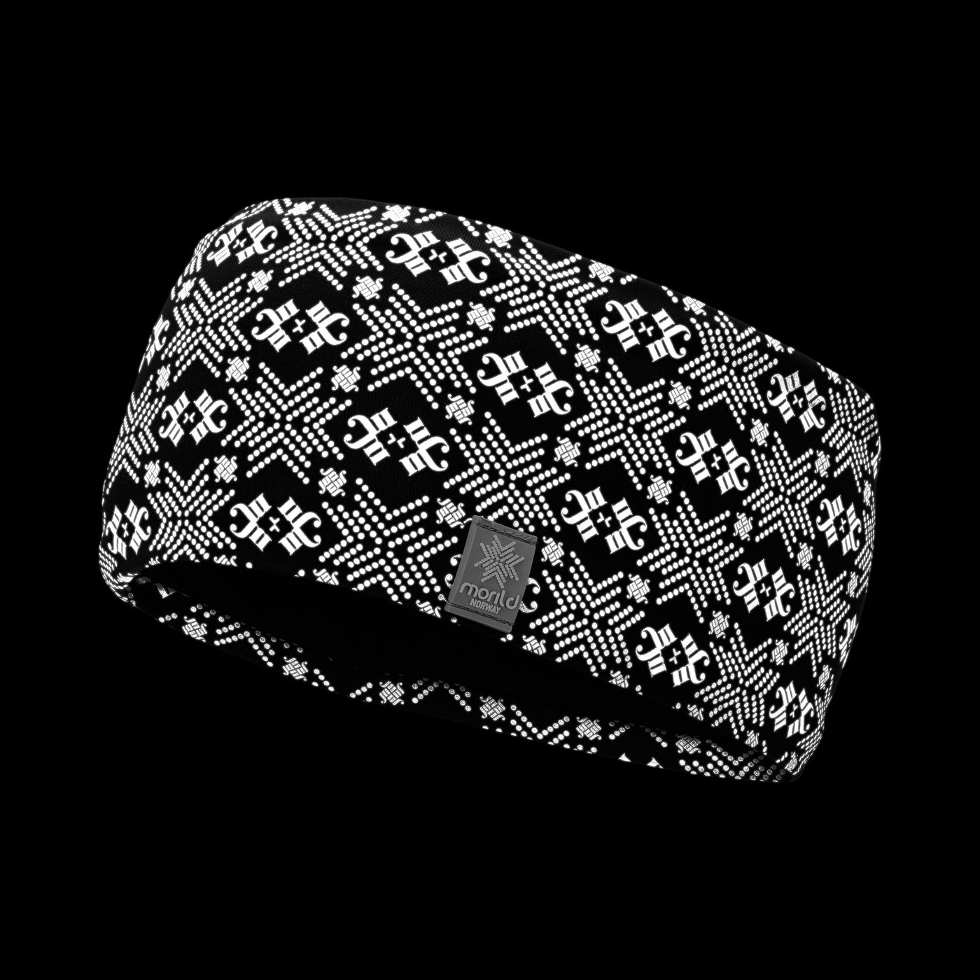 Morild Glitre pannebånd med refleks, rustrød