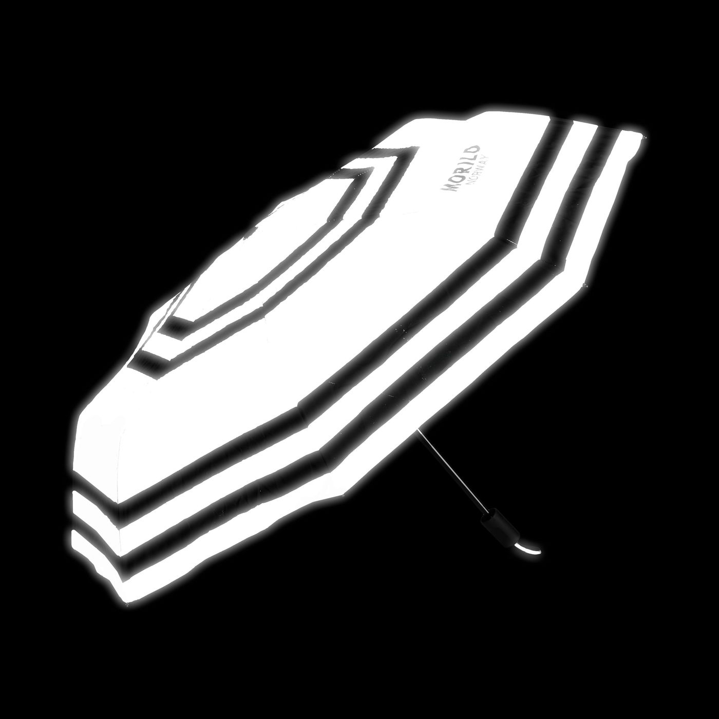 Morild Byge Paraply med refleks,  90 cm teleskopskaft 