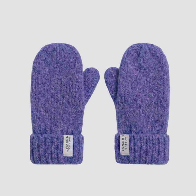 Hovedbilde Morild Bibbi Velour Votter med refleks, lilla
