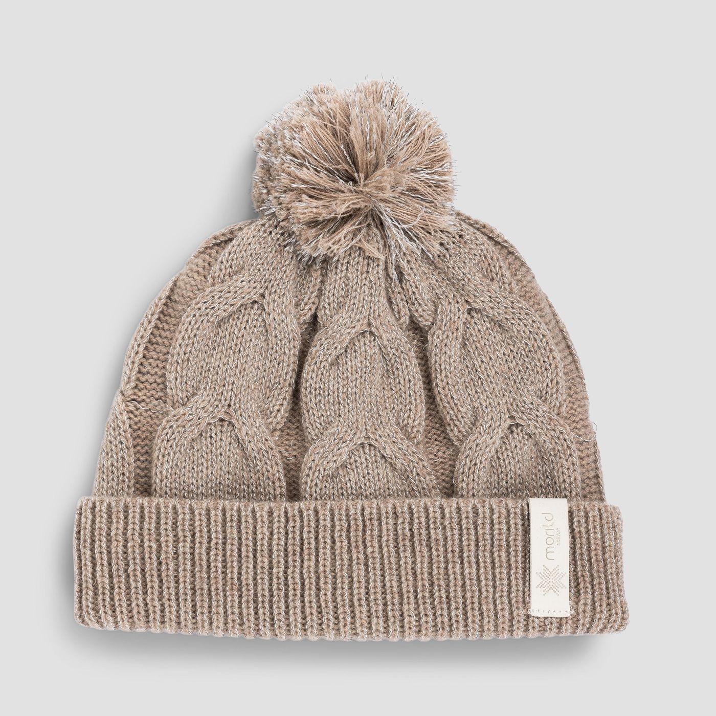 Morild Mini Flette lue ull med refleks, sand