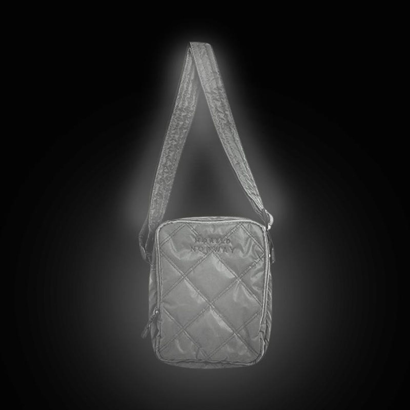 Morild Se Meg Quilt Zip Bag med refleks, sort