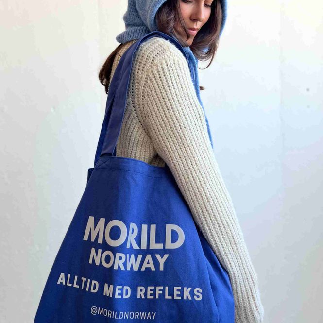 Hovedbilde Morild Maren Cotton Shopper med refleks, blå - ...
