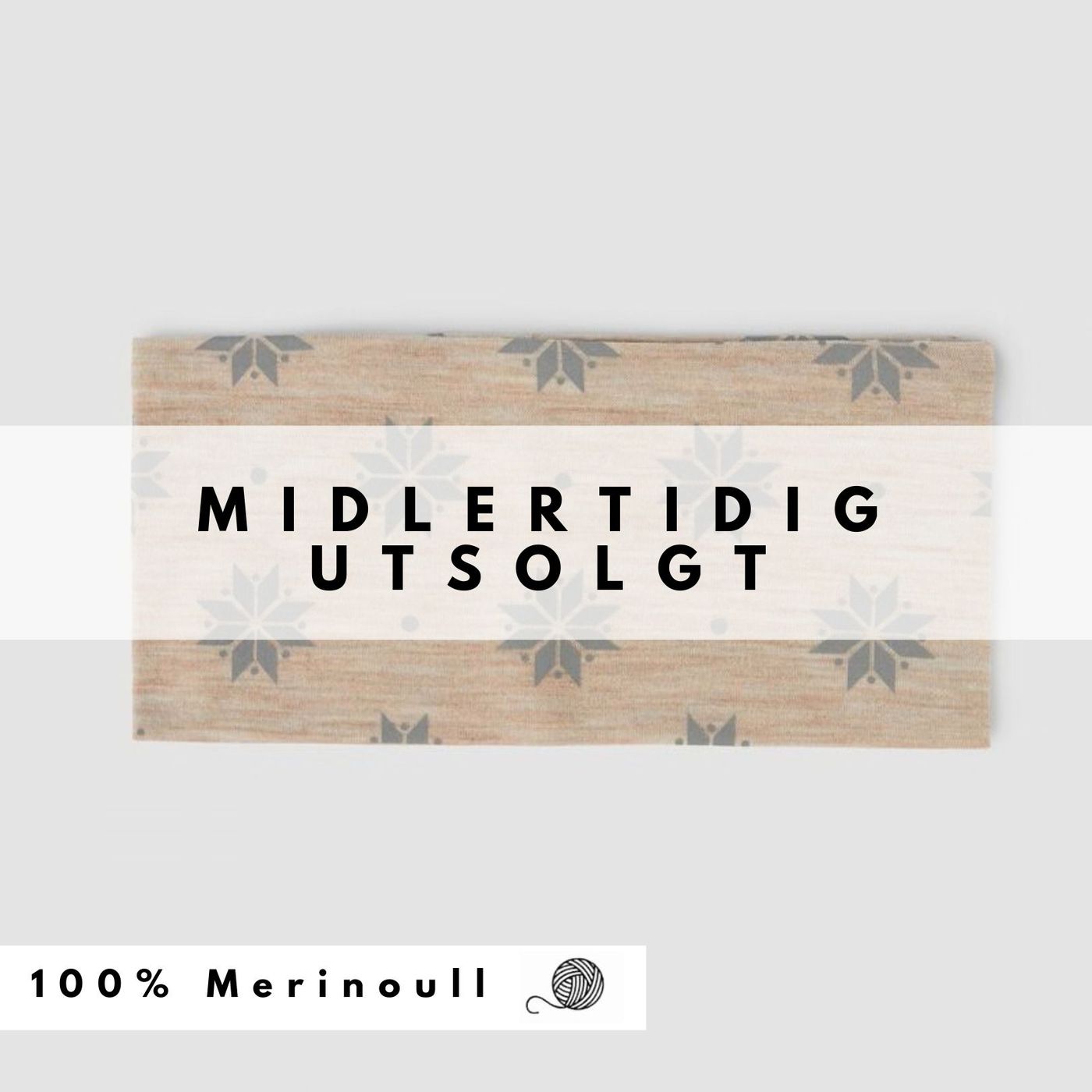 Morild Krystall pannebånd med refleks, lys beige