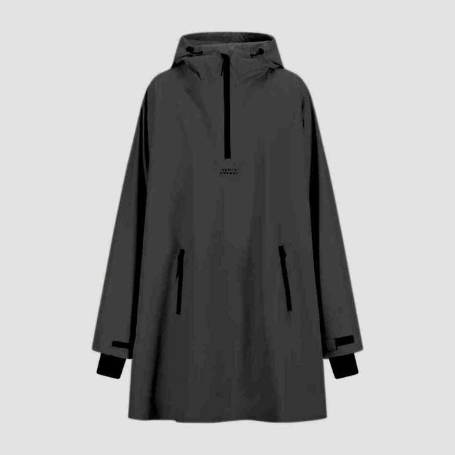 Hovedbilde Morild Bli Sett Poncho med regnbuerefleks, black