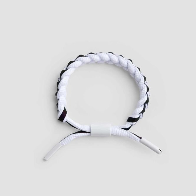 Hovedbilde Morild flette armbånd med refleks, hvit/sølv